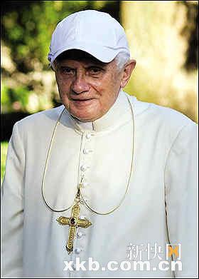 教皇戴棒球帽 酷