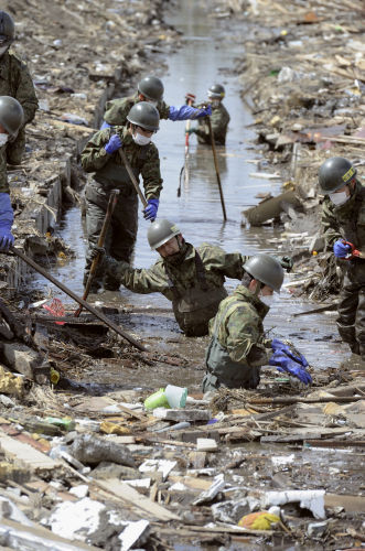 日本数千名参与震区救灾人员现应激障碍症状