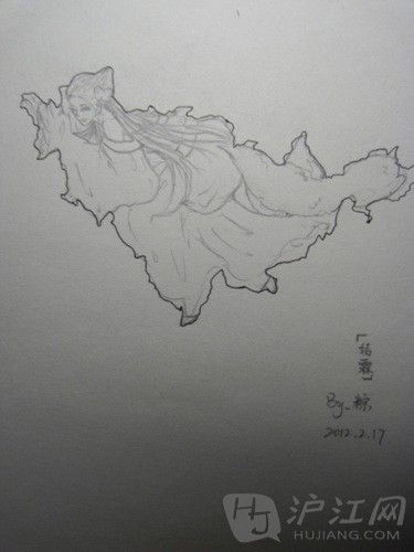 中国地图美少女图案图片