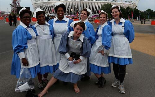伦敦奥运会志愿者服装图片