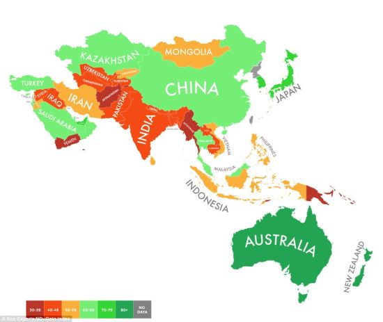 亚洲地图 简化版图片
