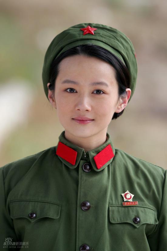 红领章绿军装女兵图片图片