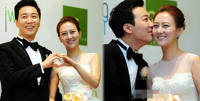 组图:张润贞婚前记者会 称想多生孩子