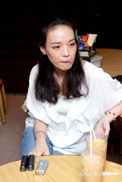 图文《美丽人生》片场-舒淇鬼脸可爱