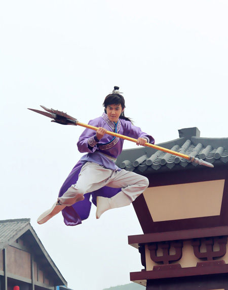 《隋唐英雄3》热拍 张睿:打得很过瘾(图)|《隋唐英雄3》|张睿|罗通