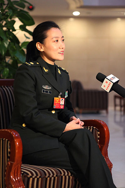 谭晶接受采访