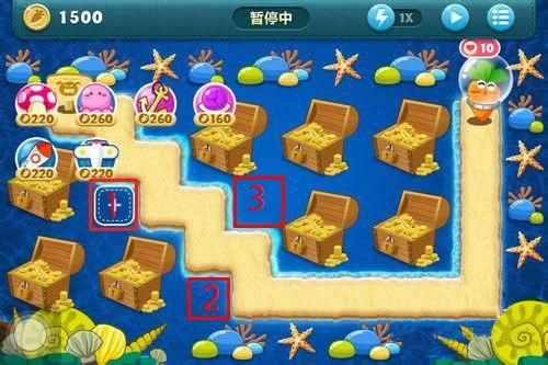 密集布阵 保卫萝卜深海第11,12关金萝卜攻略