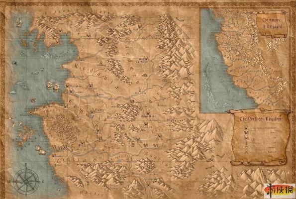 《巫师》加强版官方泰莫里亚世界地图:个人中文标注制作