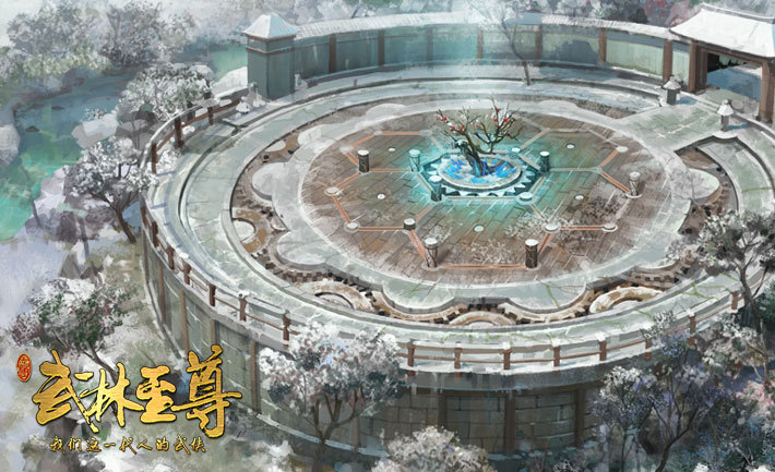 精美场景原画-梅花玄武阵