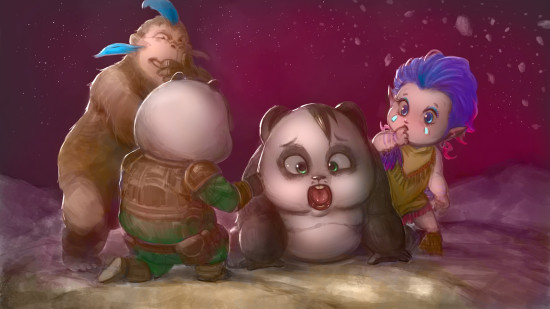 熊猫人父子:爸爸你现在和我一样大啦