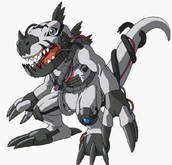 机械暴龙兽====》钢铁霸王龙兽霸王龙兽的样子虽然