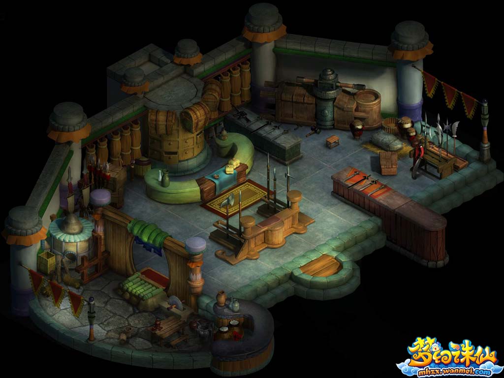 颇具风格的帮派练功房__梦幻诛仙_网络游戏_新浪游戏_新浪网