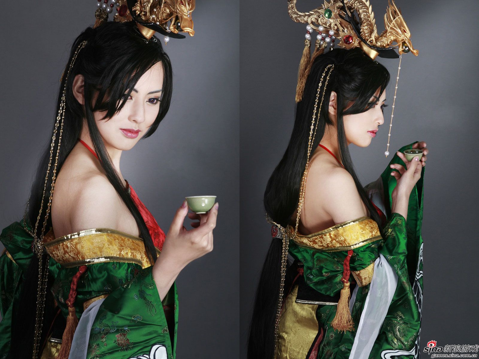女体裸背cosplay三国杀惊现实物卡牌(5)