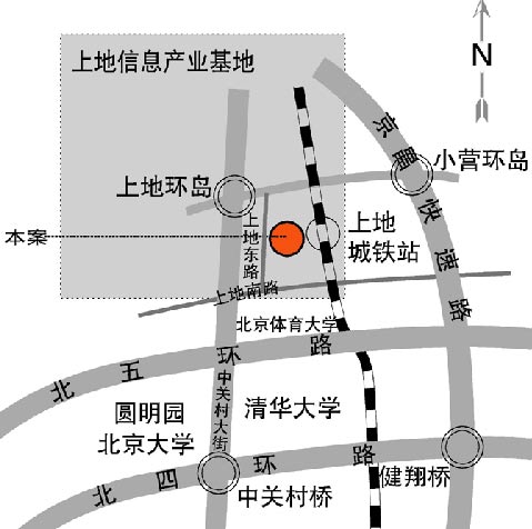 上地佳园 交通图 位置图