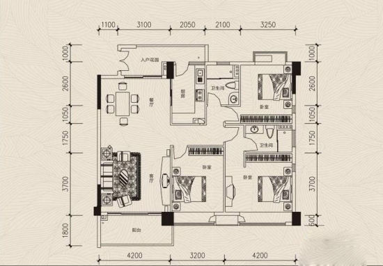 富盈东方华府三期紫加推180平新品五房