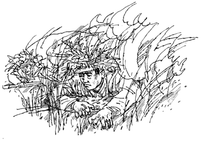 插图:仓小宝391高地位于朝鲜平康上甘岭西面,铁原的东北,全长1000多米