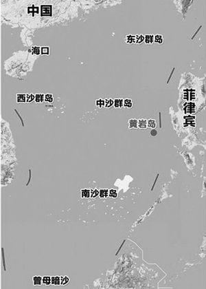 黄岩岛地图所处位置图片