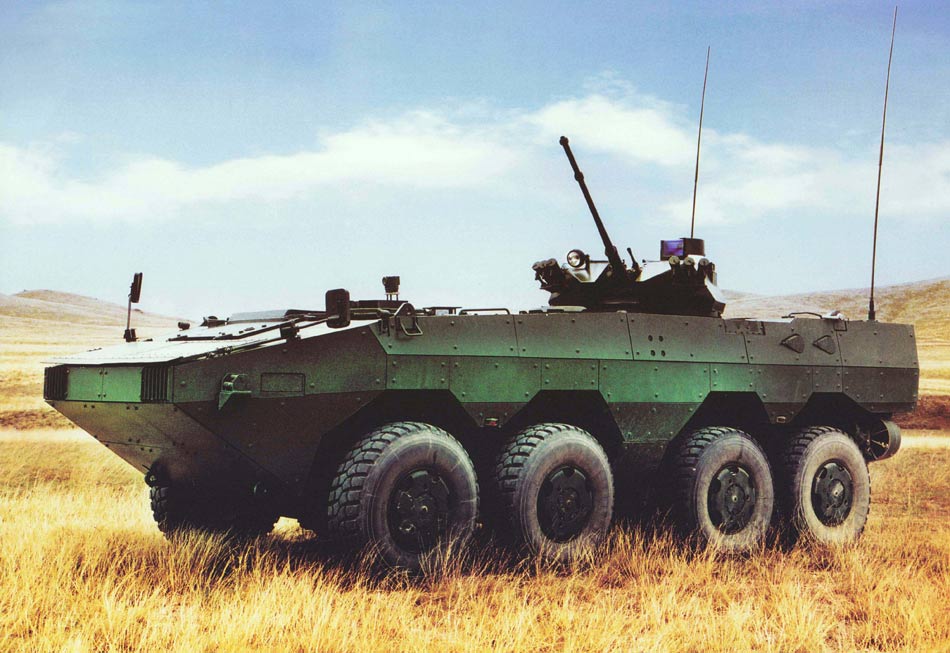 中国推出新型外销版8x8轮式步兵战车