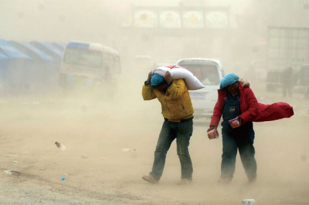 沙尘暴也做好事