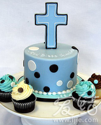 基督教蛋糕十字架图片