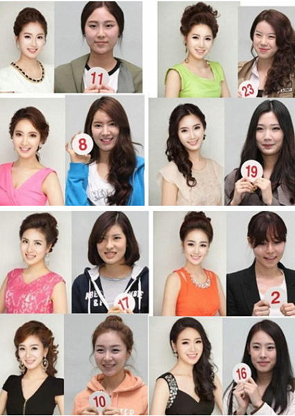 韩国小姐千人一脸?成网上热议话题