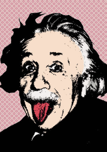 爱因斯坦吐舌头表情包图片
