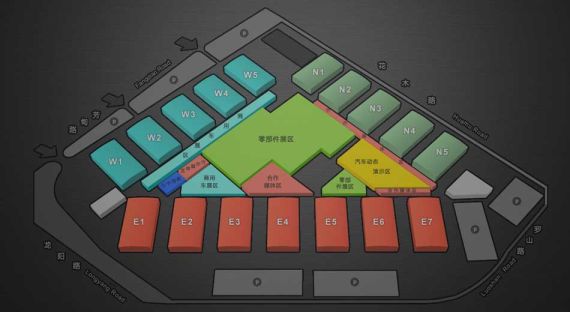 上海新国际博览中心展馆分布图