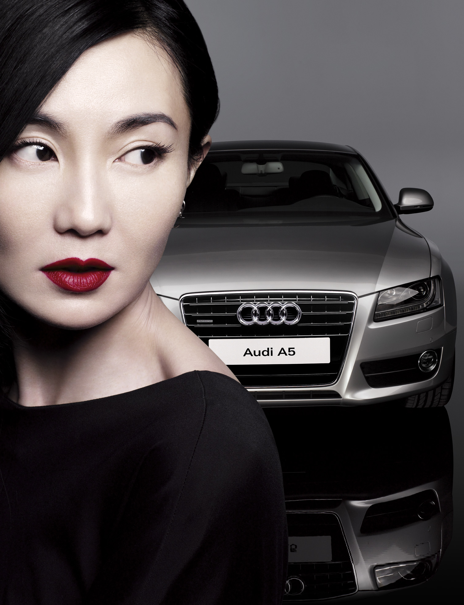 精美壁纸:张曼玉完美演绎奥迪a5,s8