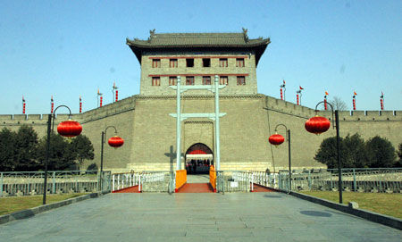 唐代建筑大门图片