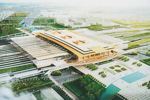 南京南站2011年6月建成 200部电梯连接交通系统