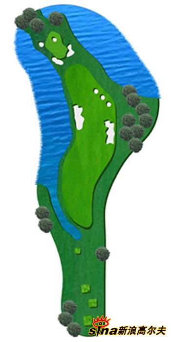 新浪体育讯 上海中港高尔夫俱乐部球场为18洞,标准杆72杆,全长7093码