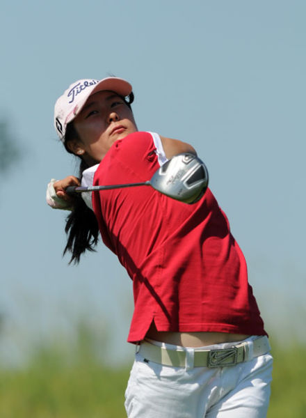 图文希望赛北京站首轮开打杨嘉欣挥杆