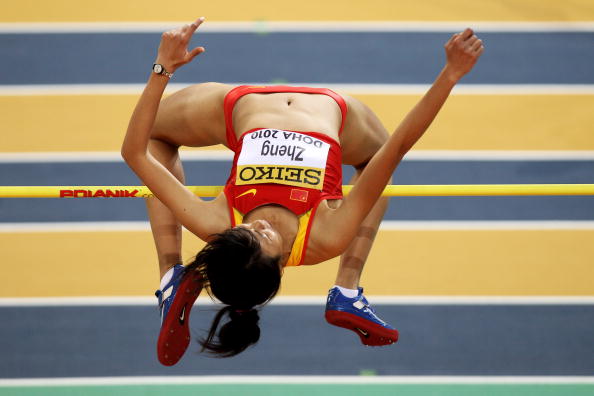 女子跳高运动员金玲图片
