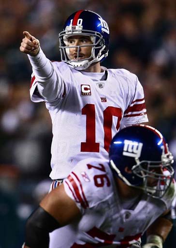 图文nfl纽约巨人vs费城老鹰伊莱曼宁指挥