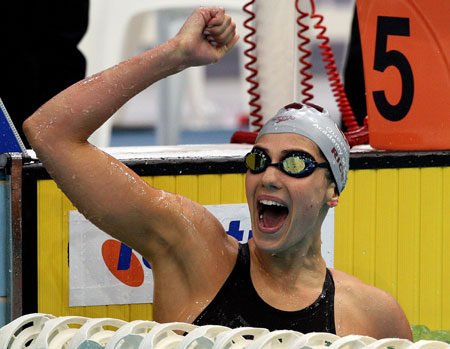 综合体育 精彩图片 游泳 莱斯破200米女子混合… 正文