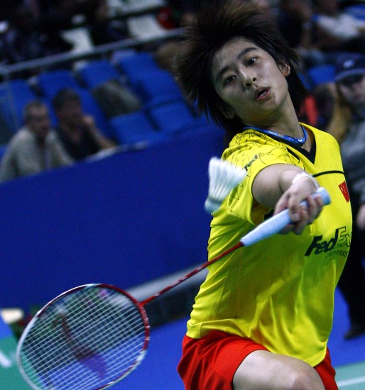 图文羽毛球巴黎公开赛14决赛王琳反手十分精妙