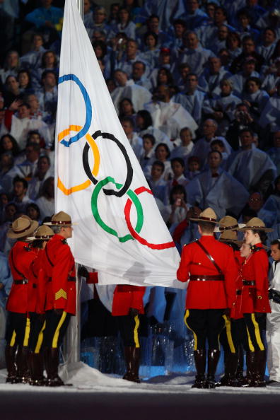 奥林匹克会旗降旗仪式图片