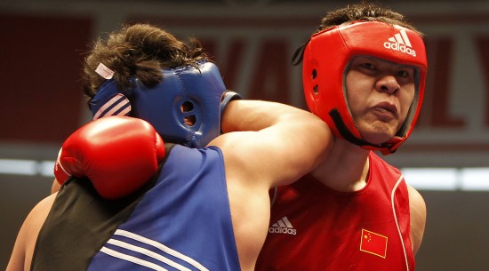 图文拳击中国公开赛6日赛况张志磊重拳出击