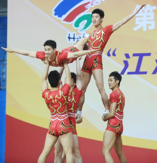 图文-四体会健美操决赛赛况 搭建高难度阵型_综合体育_nike新浪竞技