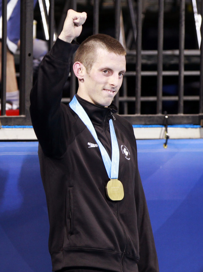 图文泛太平洋锦标赛首日赛况科克伦庆祝胜利