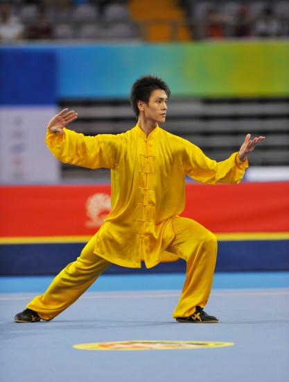 图文中国选手亮相武搏会武术赛场以柔克刚的精髓