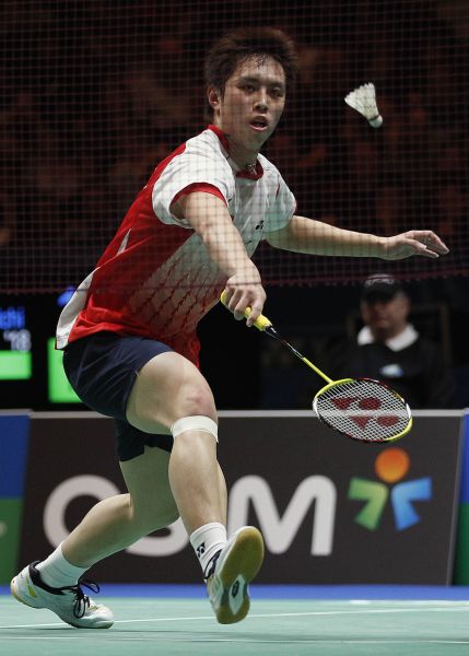 图文全英赛林丹20晋级决赛田儿贤一场上救球