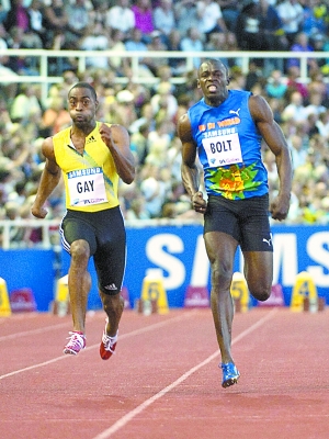 盖伊9秒84战胜博尔特:我希望能在他巅峰时战胜他