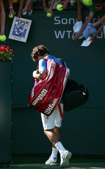 图文-大师赛费德勒爆冷无缘决赛 球王黯然离场