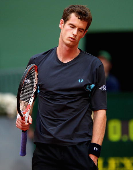 图文马德里公开赛穆雷晋级我怎么又失误了呢