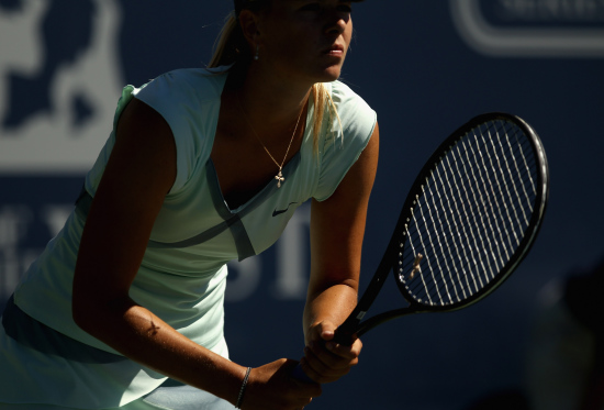 图文西部银行赛莎拉波娃挺进八强项链亦是焦点