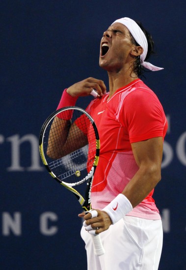 图文辛辛那提赛纳达尔无缘四强仰天怒吼发泄郁闷