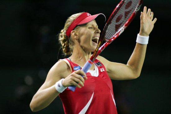 图文-东京半决赛德娃完胜晋级 美女也有夸张表情